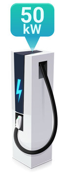 50 kW electric vehicle charging station