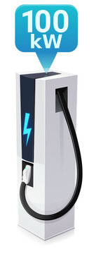 100 kW electric vehicle charging station