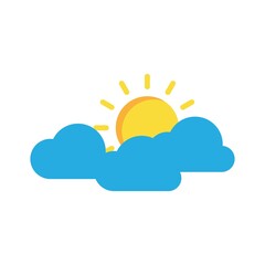 Sun on a white background. Vector illustration