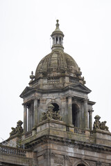 Fototapeta na wymiar Tower on the Historic Glasgow City Chambers