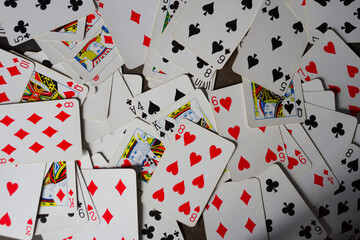 Background of playing cards