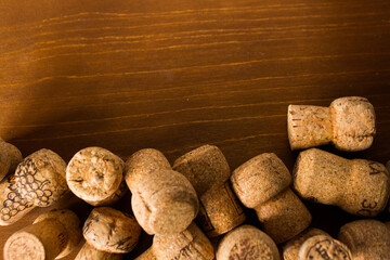 Wine corks background.