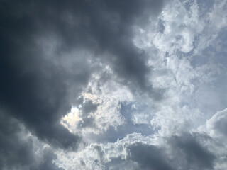 Fototapeta premium Dark stormy clouds