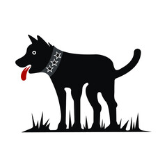 BLACK DOG FIELD VECTOR LOGO 