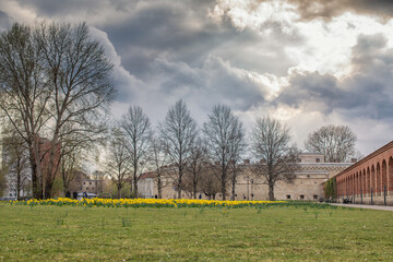 summer view of the park, Ingolstadt	