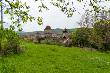 calnic medieval fortress in transylvania, romania