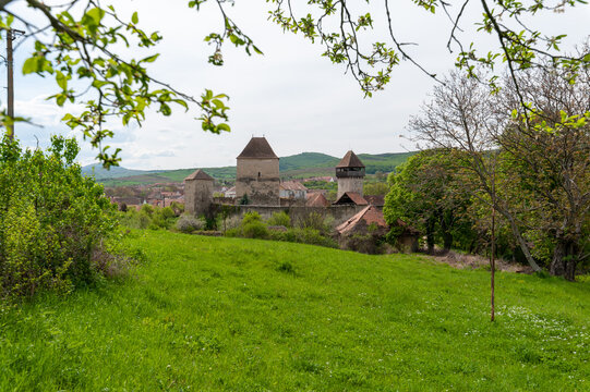 calnic medieval fortress in transylvania, romania