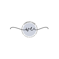 Obraz premium WE signature logo template vector