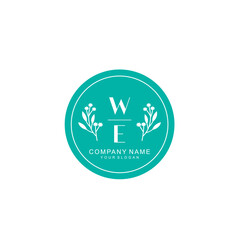 WE Beauty vector initial logo