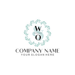 WQ Beauty vector initial logo