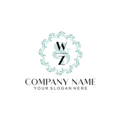 WZ Beauty vector initial logo