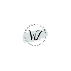 WZ Beauty vector initial logo