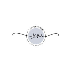 Obraz premium XA signature logo template vector