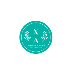 XA Beauty vector initial logo