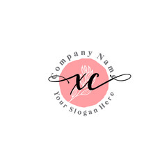XC signature logo template vector