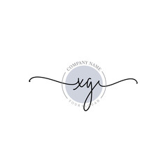 Obraz premium XG signature logo template vector