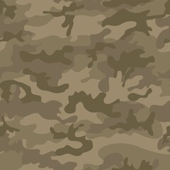 
Army camo seamless modern background, military texture, classic design.