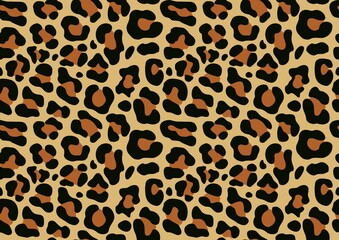 
Camouflage leopard yellow vector print seamless fashion design for clothes, paper, fabric. Animal background. Disguise