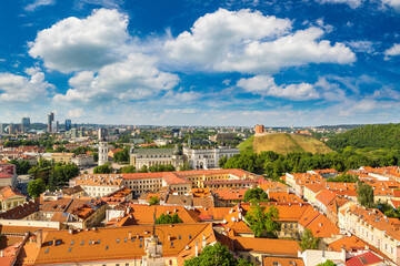 Vilnius cityscape - obrazy, fototapety, plakaty