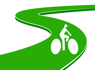 piste cyclable illustration