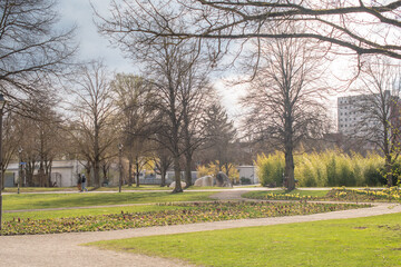 summer view of the park, Ingolstadt	