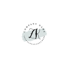 ZK Beauty vector initial logo
