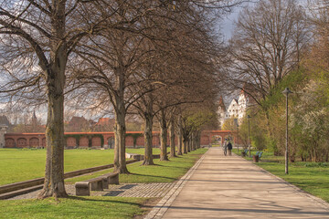 summer view of the park, Ingolstadt	