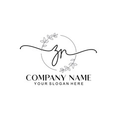 Z signature logo template vector