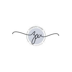 ZX signature logo template vector