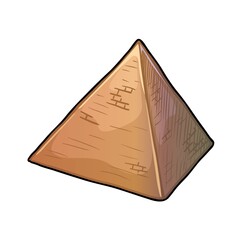 pyramid vector illustration on white background
