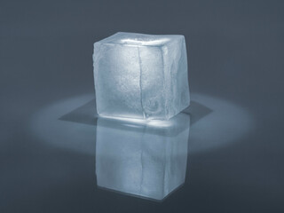ice cubes on black background
