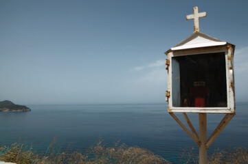A small church at side of the road.