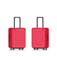 travel stroller suitcase bag isolated jpeg image luggage illustration that symbolize travelling and getting new emotions, suitcase  with pockets isolated on white background jpg image illustration