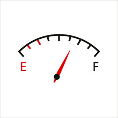 Fuel indicator vector, symbol illustration