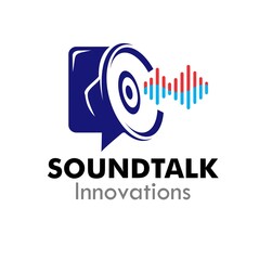 Obraz premium sound talk logo design vector
