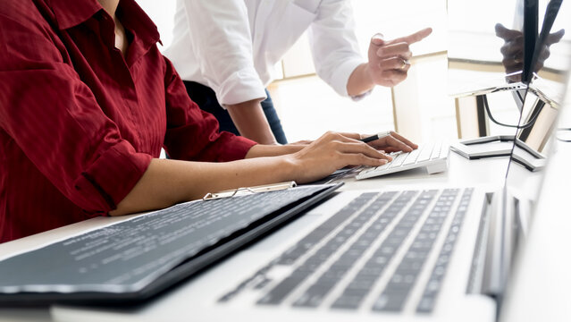Programmer working in a software development and coding technologies. Website design. Technology concept.