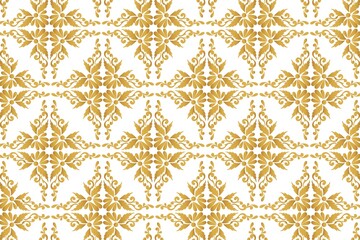 Fototapeta premium Abstract decorative golden floral pattern background