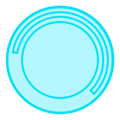 Obraz premium circle hud panel 