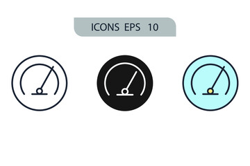 performance icons  symbol vector elements for infographic web