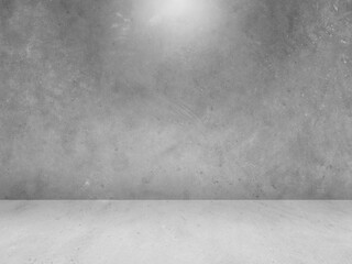 Concrete wall background for displaying products in 3d.