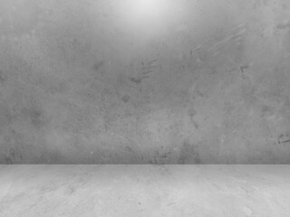 Concrete wall background for displaying products in 3d.