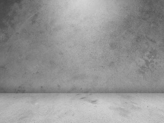 Concrete wall background for displaying products in 3d.