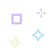 Obraz premium memphis element 