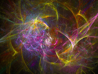 Abstract background illustration, modern hipster futuristic fractal flame graphic. colorful surreal poster, banner