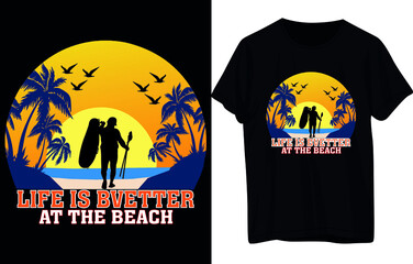 Summer Day T-Shirt Design. 