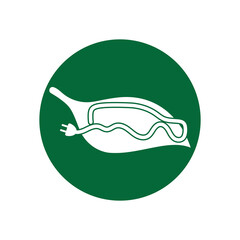 eco car and electric green car technology icon logo vector.