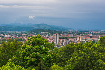 Obraz premium View of Vicenza Skyline from Mount Berico, Veneto, Italy, Europe, World Heritage Site