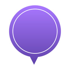 gradient circle speech balloon
