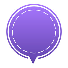 gradient circle speech balloon
