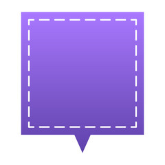gradient square speech balloon
